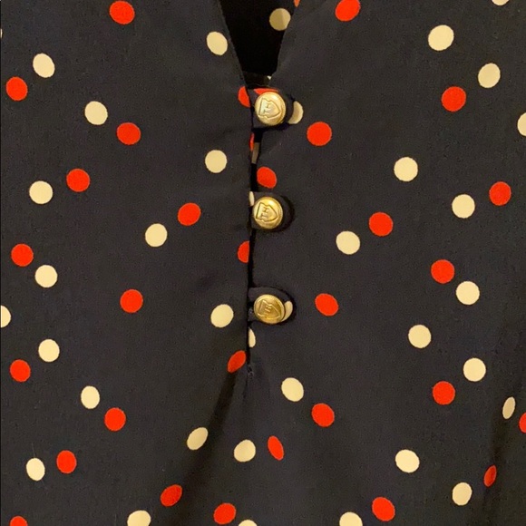 Tommy Hilfiger PolkaDot Sleeveless Shirt Like New - Picture 3 of 7